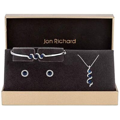 Jon Richard Sapphire Set - Gift Boxed Blue Female Jon Richard Sapphire Set - Gift Boxed Blue Female