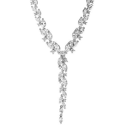 Jon Richard Navette Necklace Silver Female Jon Richard Navette Necklace Silver Female