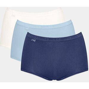 Sloggi 3pk Basic Maxi Knicker Blue Multi Blue Multi-Coloured 10 Female Sloggi 3pk Basic Maxi Knicker Blue Multi Blue Multi-Coloured 10 Female