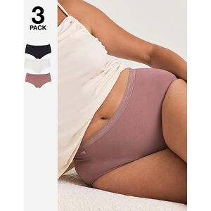 Sloggi 3pk Basic Midi Knicker Cocoa Mult Cocoa Multi 16 Female Sloggi 3pk Basic Midi Knicker Cocoa Mult Cocoa Multi 16 Female