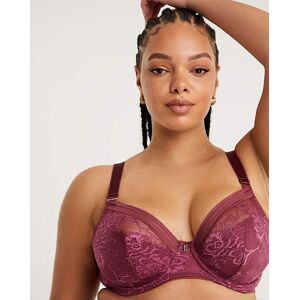 Fantasie Fusion Lace Plunge Bra Rosewood Rosewood 32e Female Fantasie Fusion Lace Plunge Bra Rosewood Rosewood 32e Female