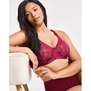 Berlei Beauty Lace Minimiser Bra Burgund Burgundy 34c Female Berlei Beauty Lace Minimiser Bra Burgund Burgundy 34c Female