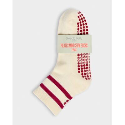 Sweaty Betty Pilates Mini Crew 2 Pack Cream 6-8 Female Sweaty Betty Pilates Mini Crew 2 Pack Cream 6-8 Female