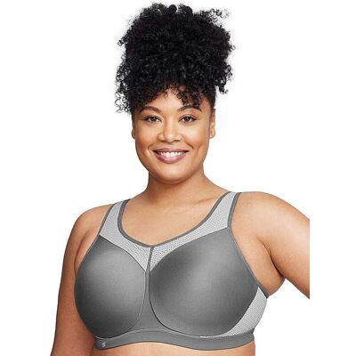 Glamorise 9066 Sport Bra Grey 40e Female Glamorise 9066 Sport Bra Grey 40e Female