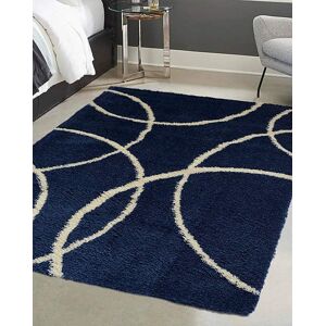 Homemaker Snug Shaggy Circles Cosy Rug Navy 160x230 Female Homemaker Snug Shaggy Circles Cosy Rug Navy 160x230 Female
