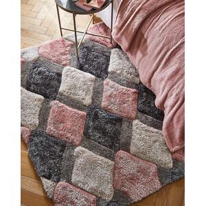 Origins Geo Shaggy Cosy Rug Blush 120x170 Female Origins Geo Shaggy Cosy Rug Blush 120x170 Female
