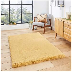Think Rugs Teddy Plain Shaggy Rug Mustard 150x230 Female Think Rugs Teddy Plain Shaggy Rug Mustard 150x230 Female