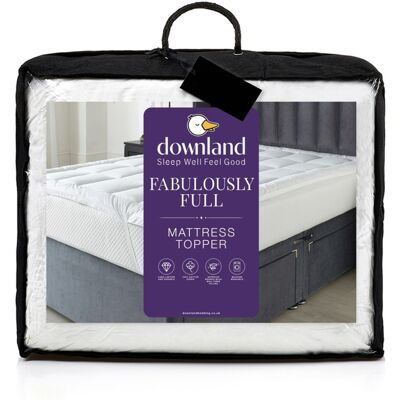 Downland Fabulously Full Mattress Topper White Double Female Downland Fabulously Full Mattress Topper White Double Female