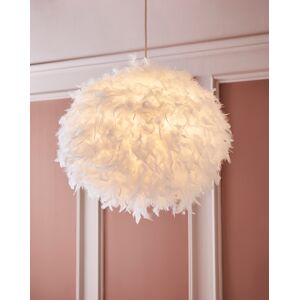 Searchlight Feather Easy Fit Pendant Shade White Female Searchlight Feather Easy Fit Pendant Shade White Female