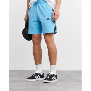 adidas 3 Stripes Jersey Shorts Blue S30/32 male adidas 3 Stripes Jersey Shorts Blue S30/32 male