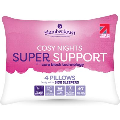 Slumberdown Brand Model Super Support Pillow White - Pillow Slumberdown Brand Model Super Support Pillow White - Pillow