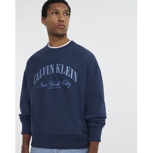 Calvin Klein Jeans Varsity Sweatshirt Dark Denim L male Calvin Klein Jeans Varsity Sweatshirt Dark Denim L male
