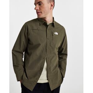 The North Face Sequoia Long Sleeve Shirt Dark Green S male The North Face Sequoia Long Sleeve Shirt Dark Green S male