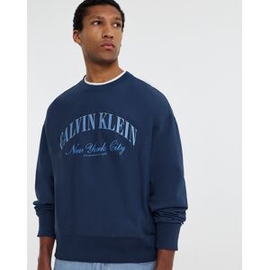Calvin Klein Jeans Varsity Sweatshirt Dark Denim S male Calvin Klein Jeans Varsity Sweatshirt Dark Denim S male