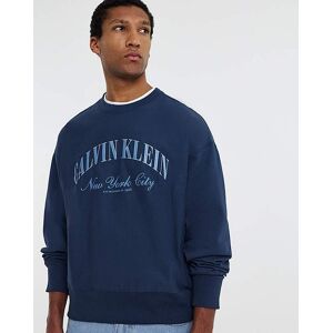 Calvin Klein Jeans Varsity Sweatshirt Dark Denim XL male Calvin Klein Jeans Varsity Sweatshirt Dark Denim XL male