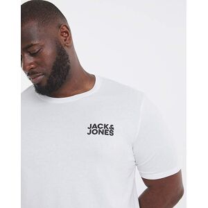 Jack & Jones Corp Logo T-Shirt - White White 1XL(50) male Jack & Jones Corp Logo T-Shirt - White White 1XL(50) male