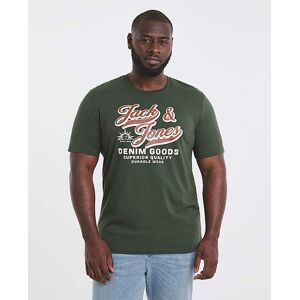 Jack & Jones Logo T-Shirt - Green Duffel BAG M(44) male Jack & Jones Logo T-Shirt - Green Duffel BAG M(44) male