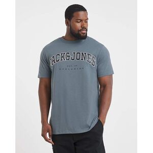 Jack & Jones Caleb Varsity T-Shirt Blue 4XL(59) male Jack & Jones Caleb Varsity T-Shirt Blue 4XL(59) male