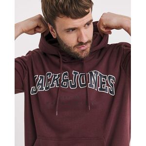 Jack & Jones Caleb Varsity Hoodie RED 1XL(50) male Jack & Jones Caleb Varsity Hoodie RED 1XL(50) male