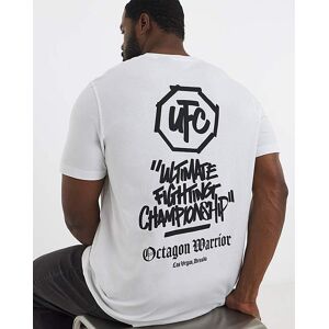 Jack & Jones UFC Back Graphic T-Shirt White 4XL(59) male Jack & Jones UFC Back Graphic T-Shirt White 4XL(59) male