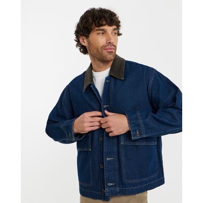 Only & Sons Kaizen Denim Jacket Dark Blue 4XL(53") male Only & Sons Kaizen Denim Jacket Dark Blue 4XL(53") male