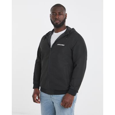 Jack & Jones Rush Hooded Bomber Jacket Black M(44) male Jack & Jones Rush Hooded Bomber Jacket Black M(44) male