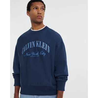 Calvin Klein Jeans Varsity Sweatshirt Dark Denim L male Calvin Klein Jeans Varsity Sweatshirt Dark Denim L male