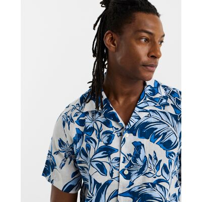 Tommy Hilfiger Linen Floral Shirt White 5XL male Tommy Hilfiger Linen Floral Shirt White 5XL male