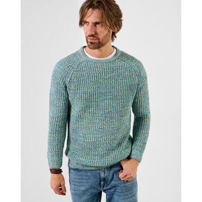 Joe Browns Summer Fresh Crew Knit Green Multicolour XL45/47 male Joe Browns Summer Fresh Crew Knit Green Multicolour XL45/47 male