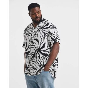 Jack & Jones Jeff Resort Printed Shirt Black 6XL(66) male Jack & Jones Jeff Resort Printed Shirt Black 6XL(66) male