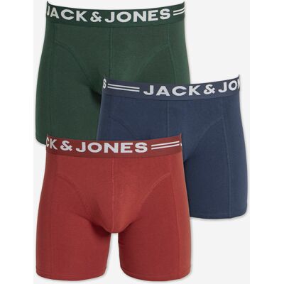 Jack & Jones Sense 3 Pack Trunks - Multi Multi 4XL male Jack & Jones Sense 3 Pack Trunks - Multi Multi 4XL male