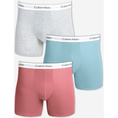 Calvin Klein 3 Pack Boxer Brief Blue/Pink/Grey 4XL male Calvin Klein 3 Pack Boxer Brief Blue/Pink/Grey 4XL male