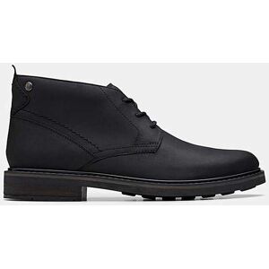 Clarks Newford Mid Boots - Black Leather Black 10 Clarks Newford Mid Boots - Black Leather Black 10