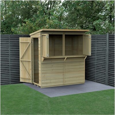 Forest Garden 6x3 Forest Shiplap Pent Garden Bar - Pressure Treated Forest Garden 6x3 Forest Shiplap Pent Garden Bar - Pressure Treated