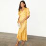 Women's Yellow Mosaic May Dress Petite, Size 8 by Never Fully Dressed