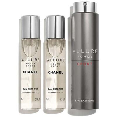 Chanel Allure Homme Sport Eau Extreme De Toilette Twist & Spray 3x20ml + Atomiser Chanel Allure Homme Sport Eau Extreme De Toilette Twist & Spray 3x20ml + Atomiser