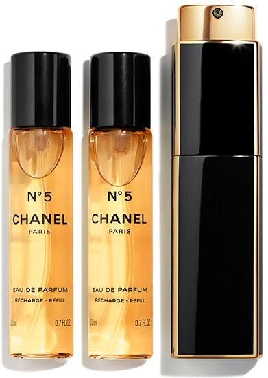 Chanel No 5 Eau De Parfum Twist & Spray 3x20ml + Atomiser