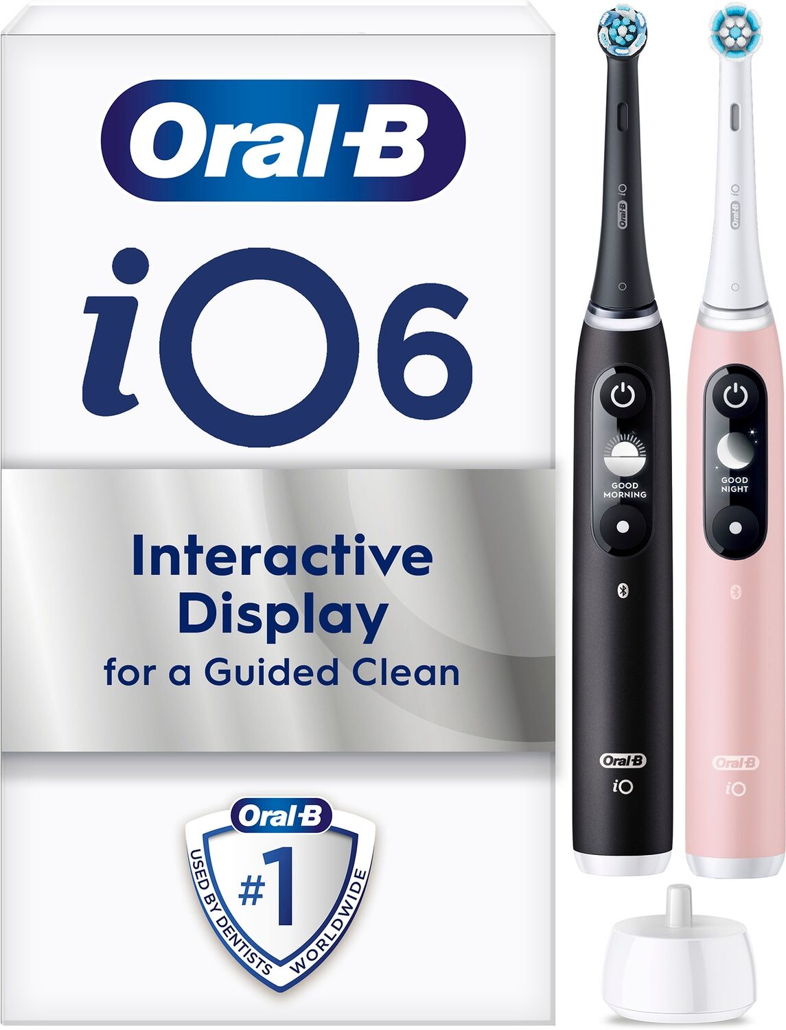 Oral-B iO 6 Black & Rose Electric Toothbrushes - Toothbrush