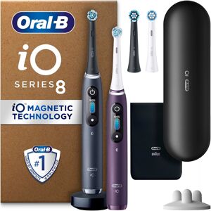 Oral-B Oral B iO8 Electric Toothbrush Duo Pack Violet Ametrine & Black Onyx with 2ct Extra Refills Purple Oral-B Oral B iO8 Electric Toothbrush Duo Pack Violet Ametrine & Black Onyx with 2ct Extra Refills Purple