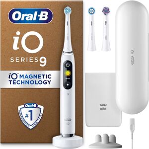 Oral-B Oral B iO9 Electric Toothbrush White Alabaster with 2ct Extra Refills Oral-B Oral B iO9 Electric Toothbrush White Alabaster with 2ct Extra Refills