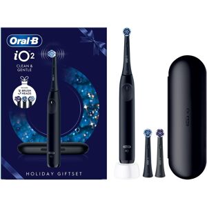 Oral-B iO2 Night Black Electric Toothbrush Seasonal Limited Edition + Travel Case + 3 Refills Oral-B iO2 Night Black Electric Toothbrush Seasonal Limited Edition + Travel Case + 3 Refills