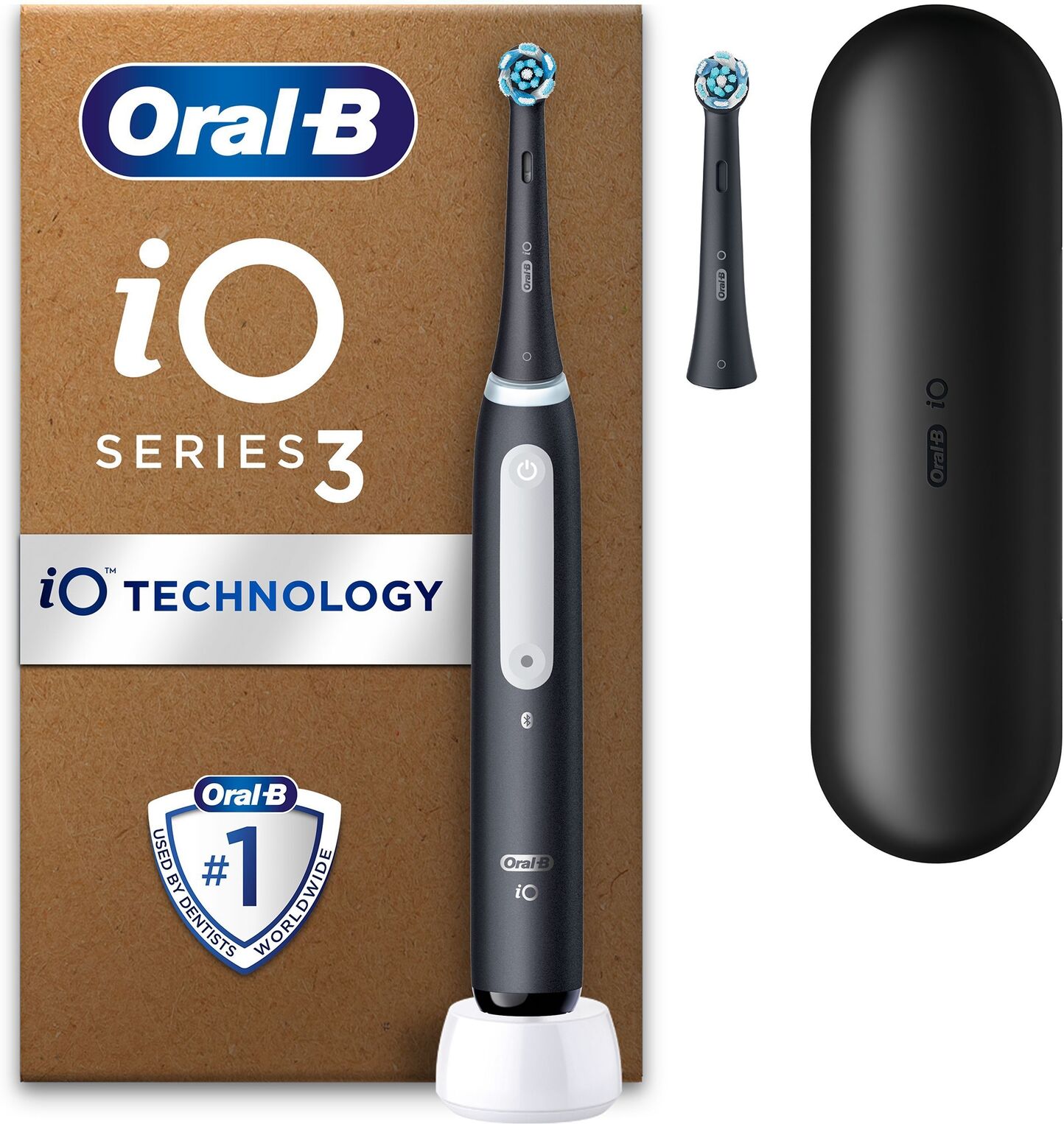 Oral-B iO 3 Matt Black Ultimate Clean Electric Toothbrush