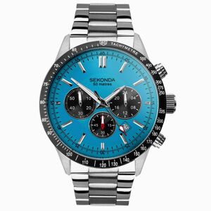 Sekonda Sekonda Velocity Chronograph Men's Watch   Stainless Steel Case & Bracelet with Blue Dial   30024