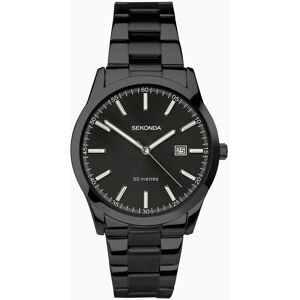 Sekonda Sekonda Taylor Men's Watch   Black Alloy Case & Stainless Steel Bracelet with Black Dial   30144