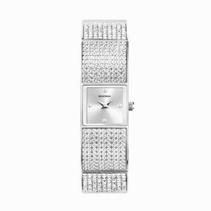 Sekonda Sekonda Crystal Ladies Watch   Silver Alloy Case & Bracelet with Silver Dial   40602