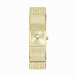 Sekonda Sekonda Crystal Ladies Watch   Gold Alloy Case & Bracelet with Champagne Dial   40603