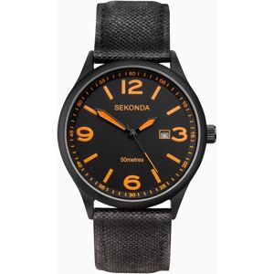 Sekonda Sekonda Pilot Men's Watch   Black Case & Nylon Strap with Black Dial   1388