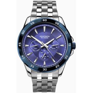 Sekonda Sekonda Sports Men's Watch   Silver Case & Stainless Steel Bracelet with Navy Dial   1391