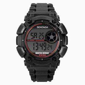 Sekonda Sekonda Digital Men's Watch   Black Case & Plastic Strap with Dial   1676
