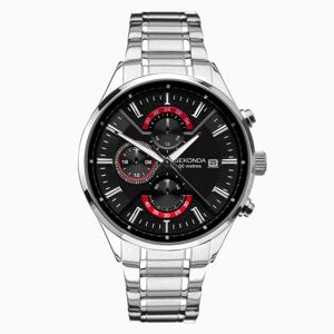 Sekonda Sekonda Men's Watch   Silver Case & Stainless Steel Bracelet with Black Dial   1697